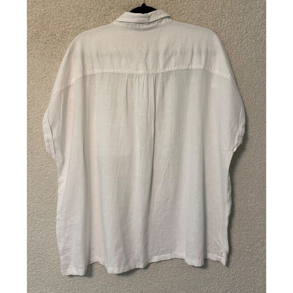 Orvis‎ Tops for Women - Linen Blend Womens Short Sleeve Shirts (White, XXL) - Picture 6 of 10